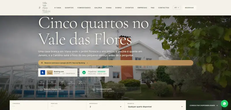 Villa Vale Flores — B&B · Viana do Castelo